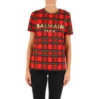 Tricouri Tartant-Shirt With Logo Femei