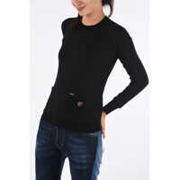 Pulovere Light Wool Crew-Neck Sweater Femei
