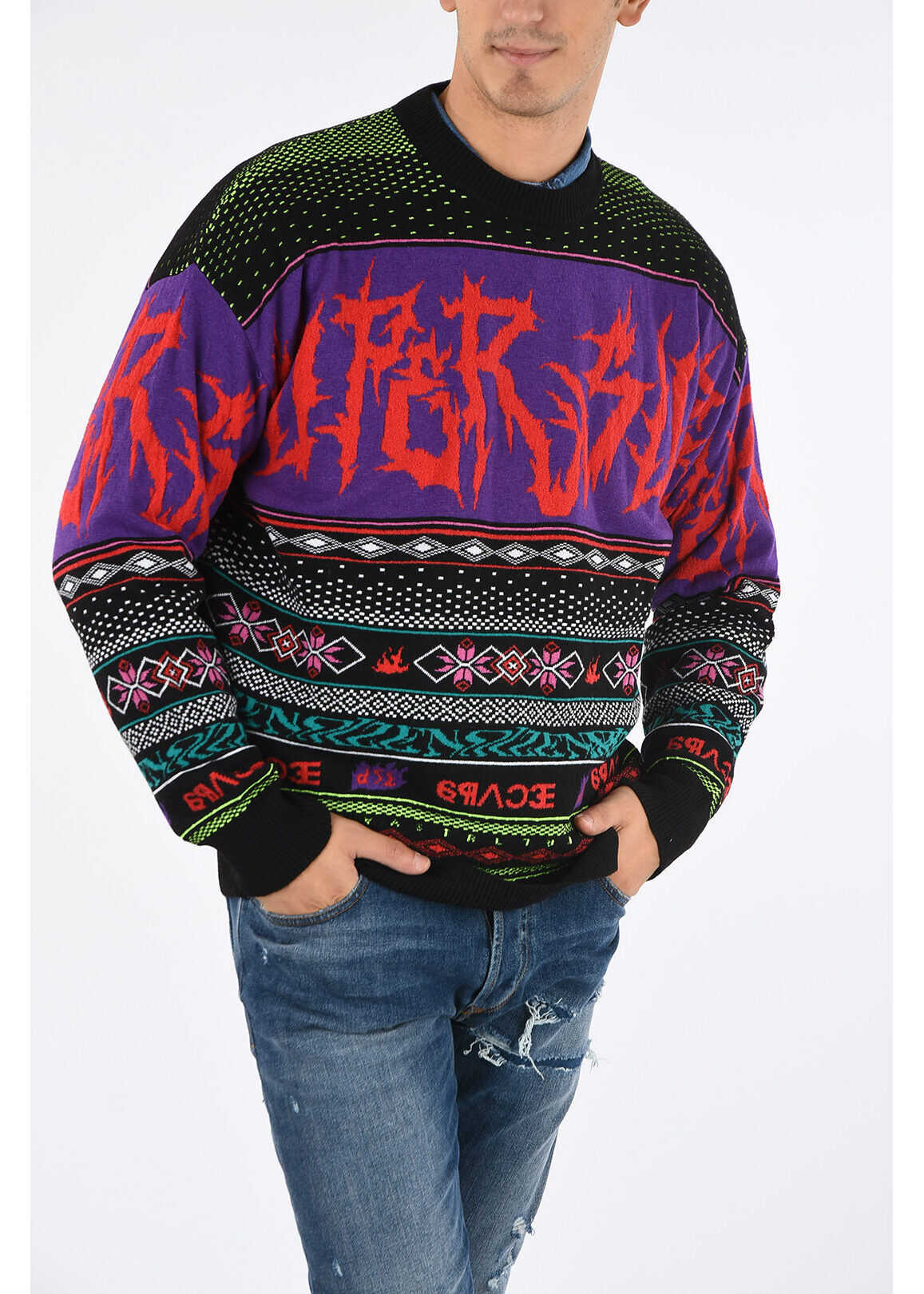 Diesel Embroidered K-CHILL Sweater MULTICOLOR