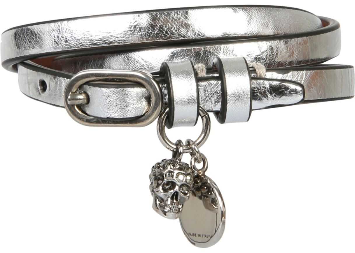 Alexander McQueen Double Turn Bracelet 630990_1YA0Y1402 SILVER