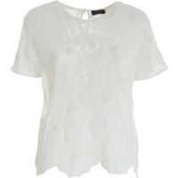 Bluze Embroidery Blouse In White Femei