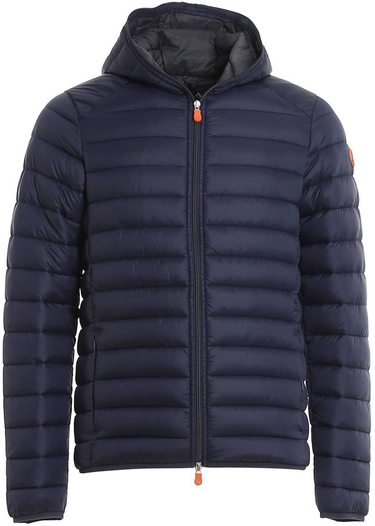 Save the Duck Quilted Nylon Puffer Jacket In Blue Blue