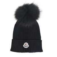 Caciuli Ribbed Beanie In Black Fete
