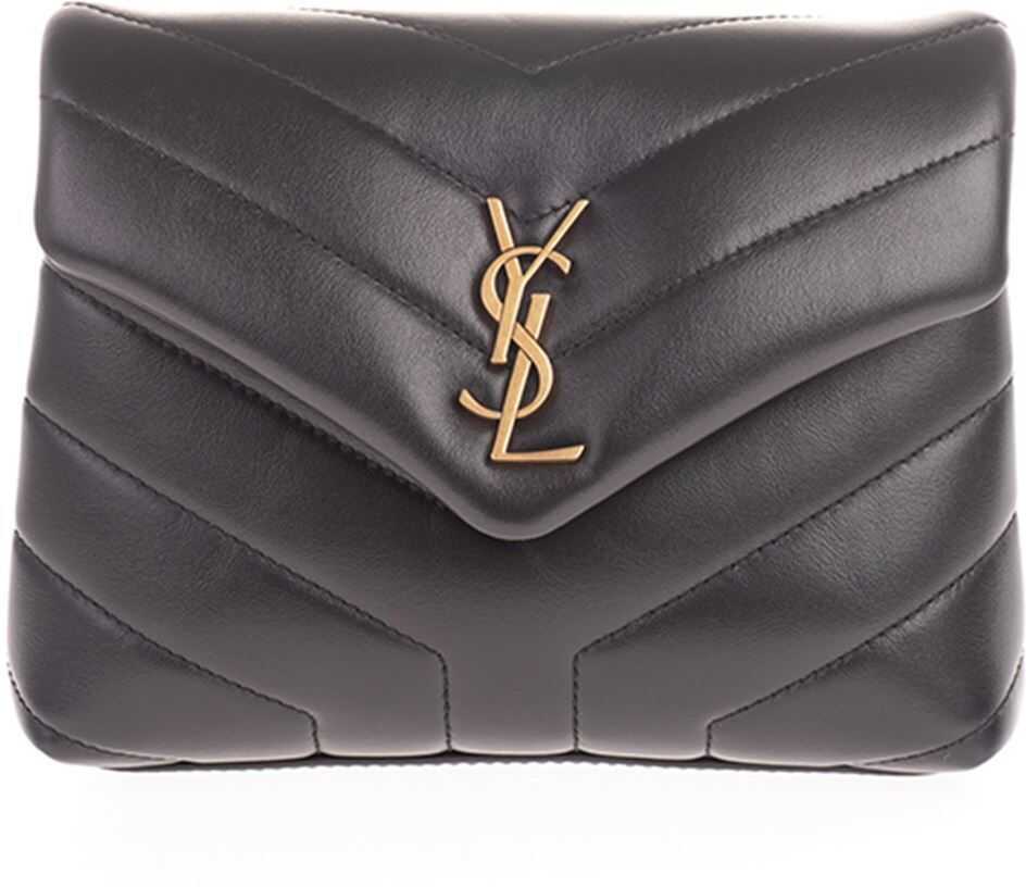 Saint Laurent Toy Loulou Shoulder Bag In Black 630951 DV707 1000 Black