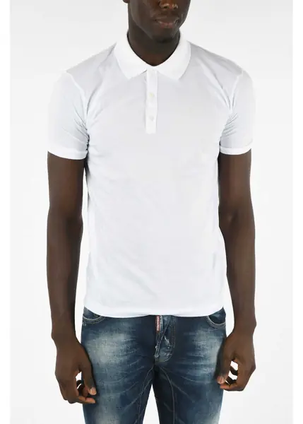 Tricouri Polo DSQUARED2 Jersey Polo White Barbati (BM 7976700) 1