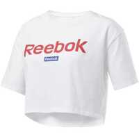 Tricouri Linear Logo Crop Tee Femei