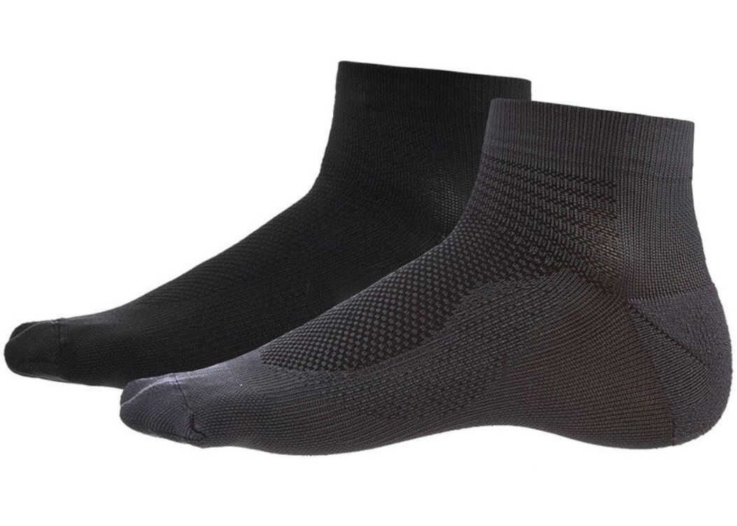 ASICS 2PPK Ultra Lightweight Quarter Sock Black