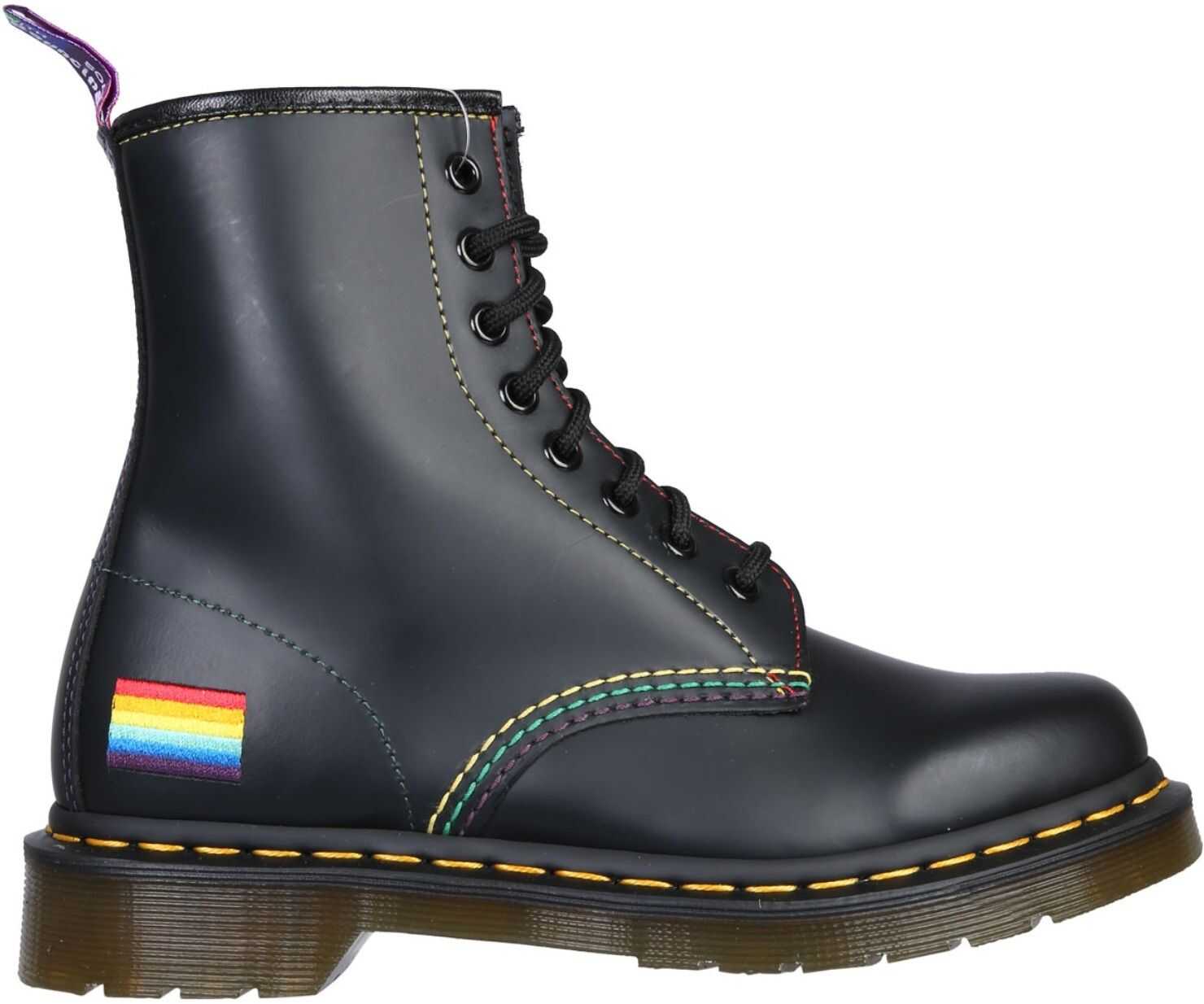 Dr. Martens Amphibian Pride Boots BLACK