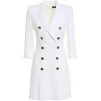 Rochii de zi Double-Breasted Dress In White Femei