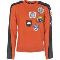 Pulovere casual Pullover With Patch In Orange Color Barbati