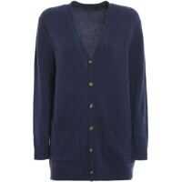 Cardigane Wool Blend Cardigan In Blue Femei