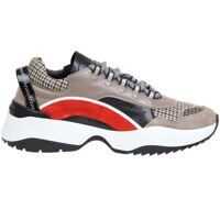Sneakers D551 Sneakers In Calfskin And Suede In Multicolor Barbati