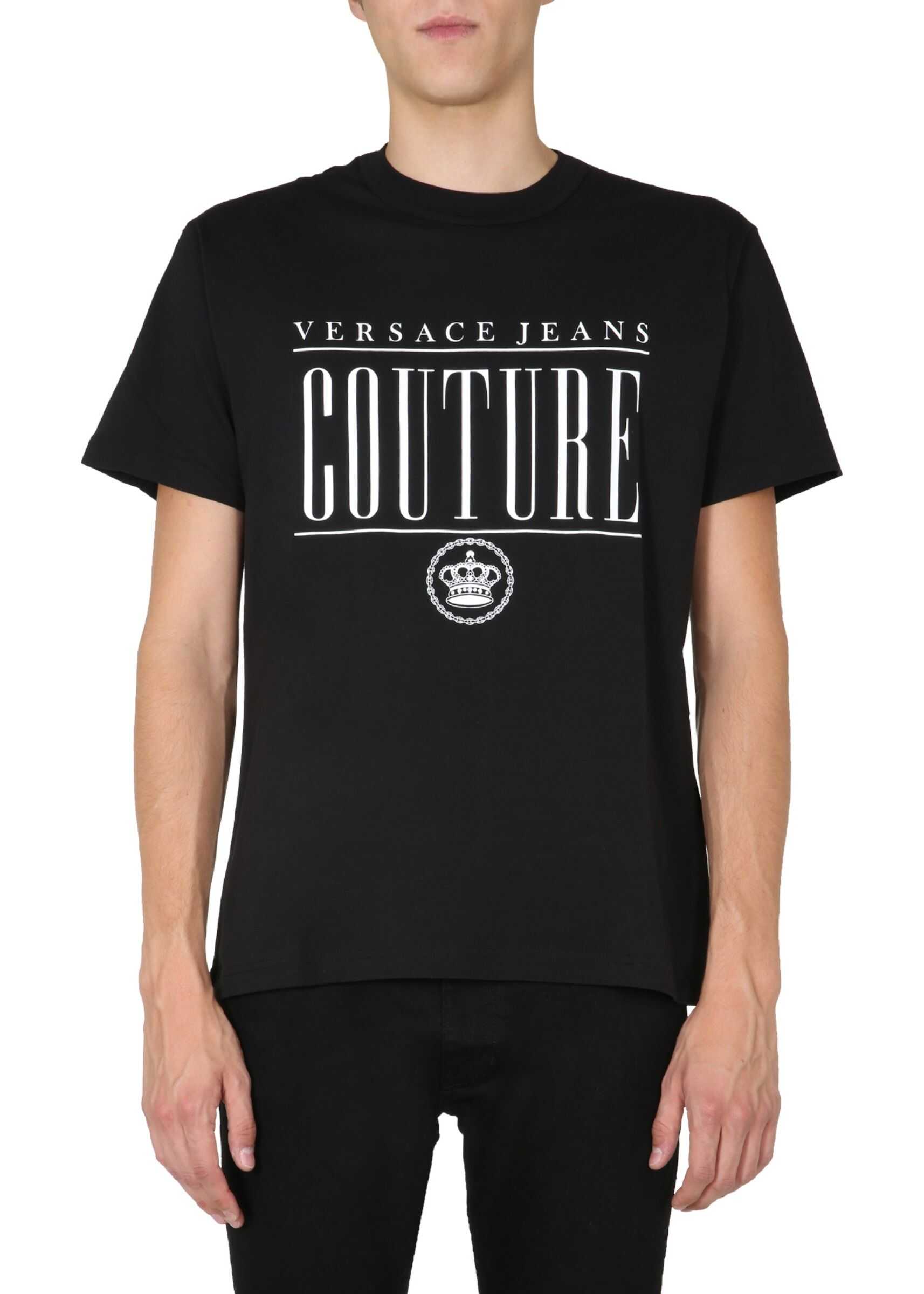 Versace Jeans Couture Crew Neck T-Shirt BLACK