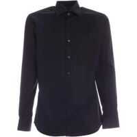 Camasi elegante Signature Logo Shirt In Black Barbati