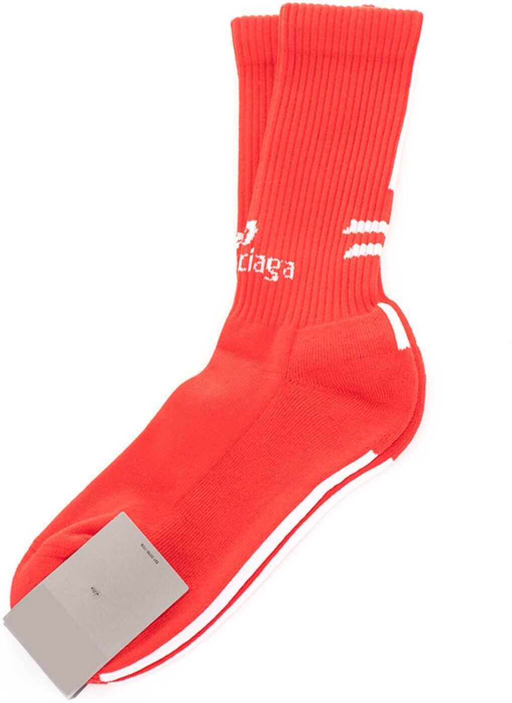 Soccer Socks In Red And White