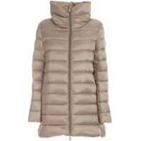 Geci de iarna Crater Collar Puffer Jacket In Beige Femei