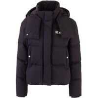Geci de iarna Hooded Down Jacket In Black Femei