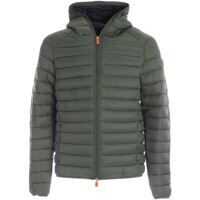Geci de iarna Quilted Puffer Jacket In Green Barbati