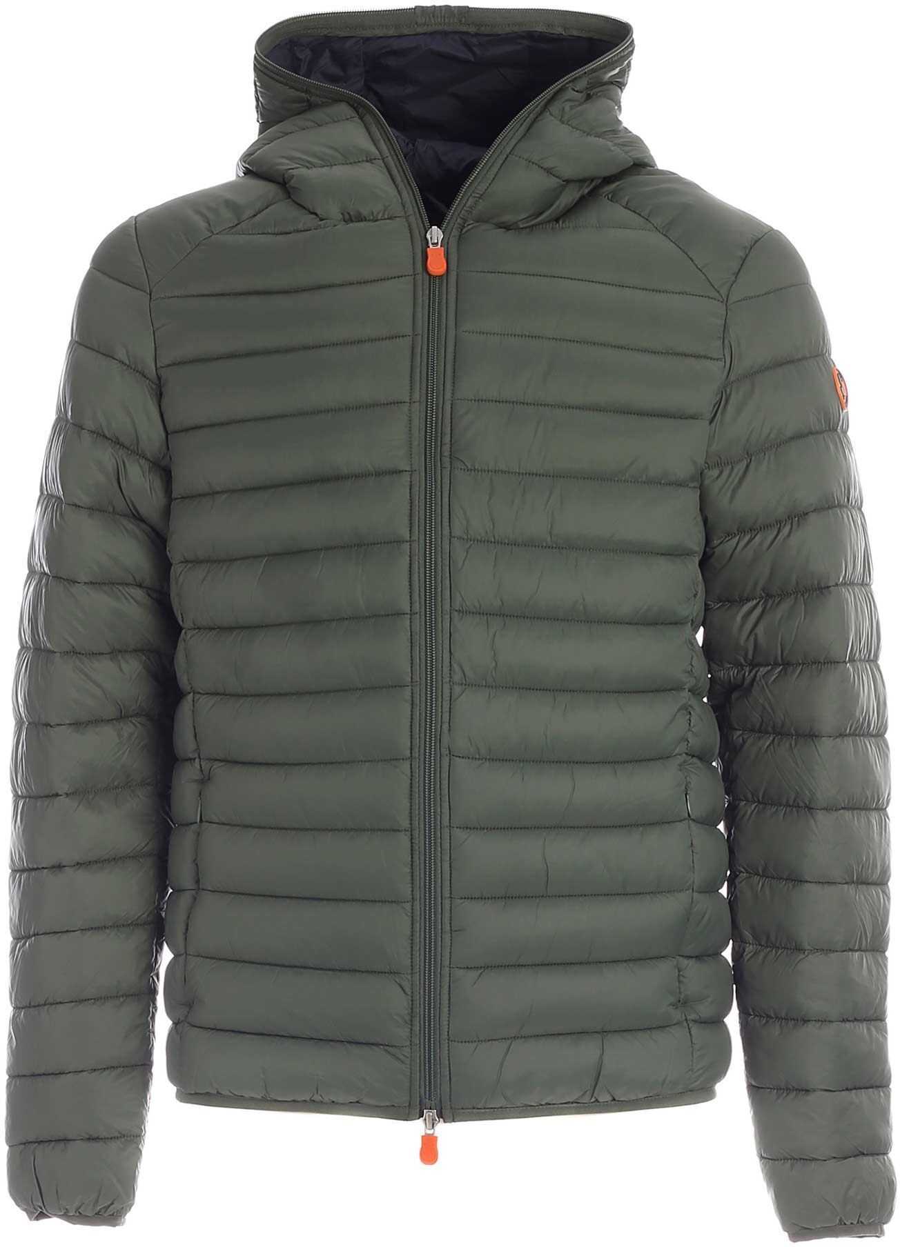 Save the Duck Quilted Puffer Jacket In Green Green