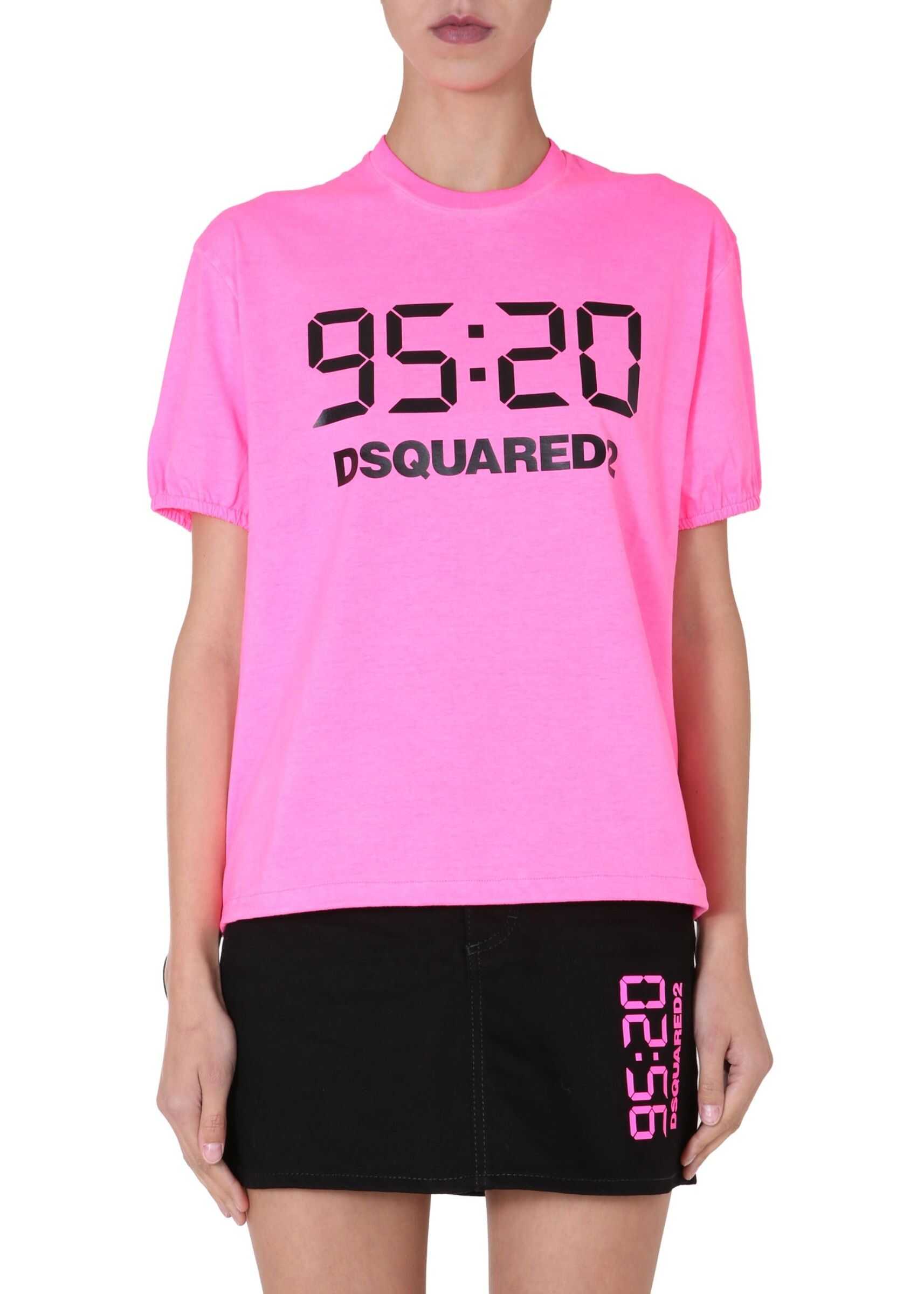 DSQUARED2 Crew Neck T-Shirt FUCHSIA