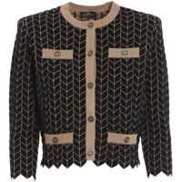Cardigane Viscose Blend Cardigan In Black Femei