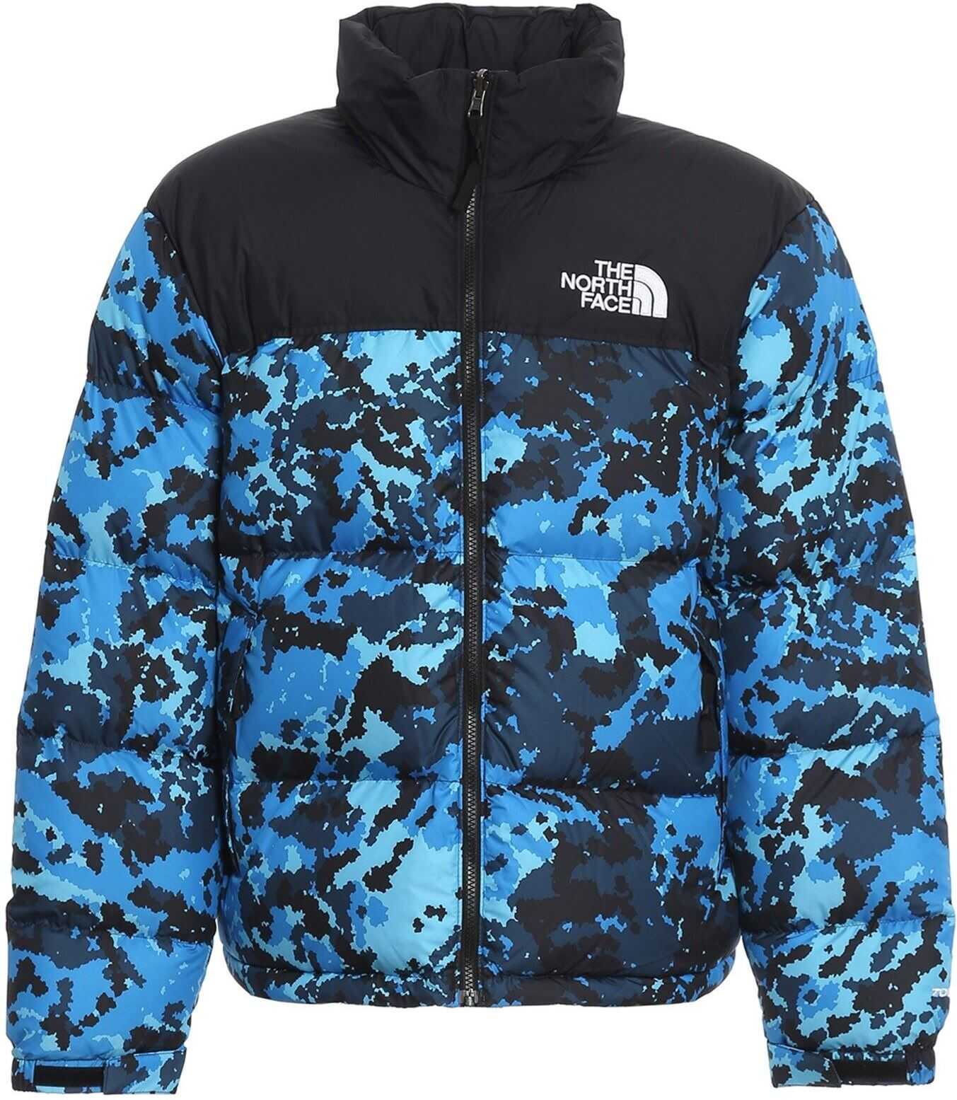 The North Face 1996 Retro Nuptuse Puffer Jacket In Blue Blue