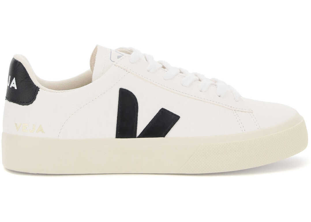 VEJA Campo Chromefree Leather Sneakers CP051537 CAMPO EXTRA WHITE BLACK