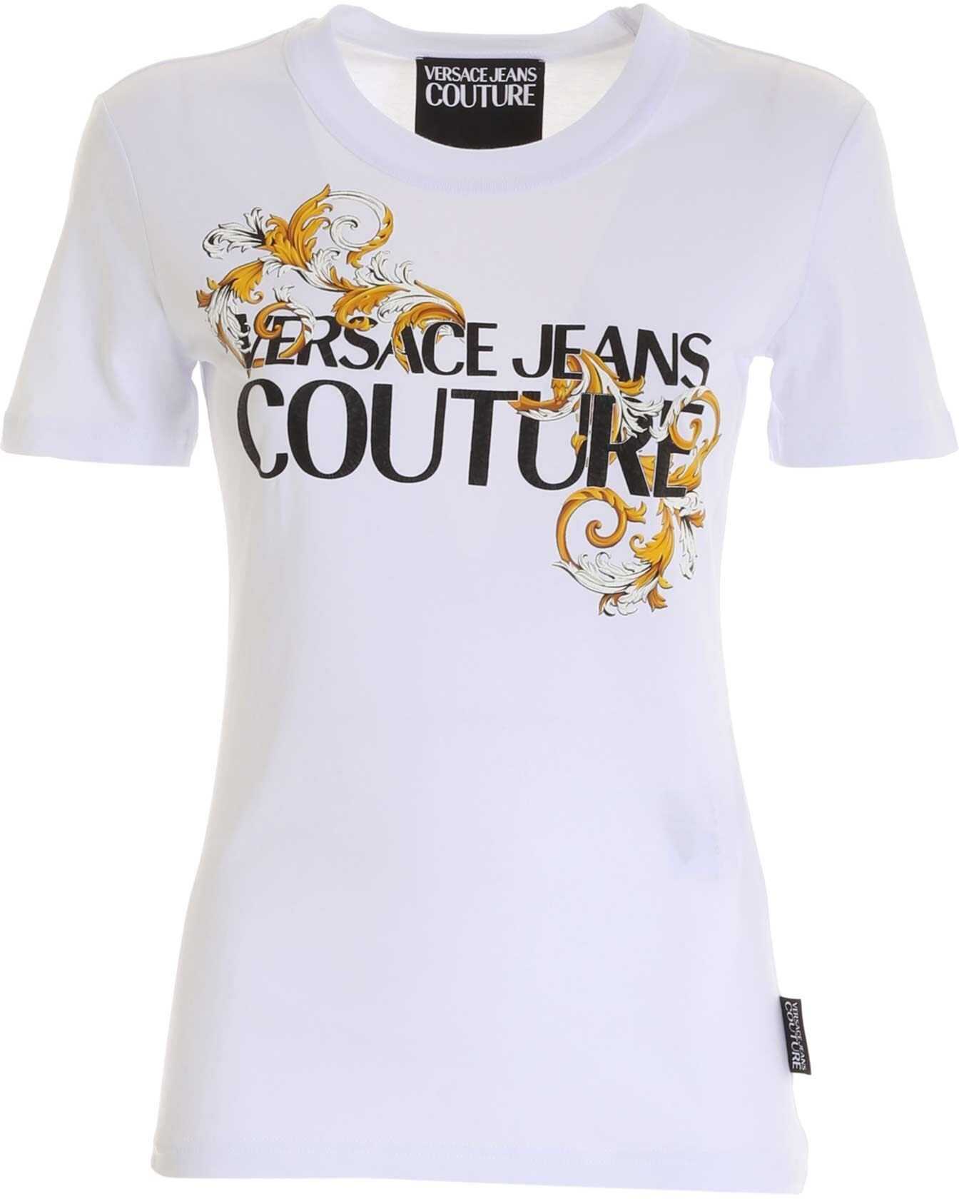 Baroque Logo T-Shirt In White