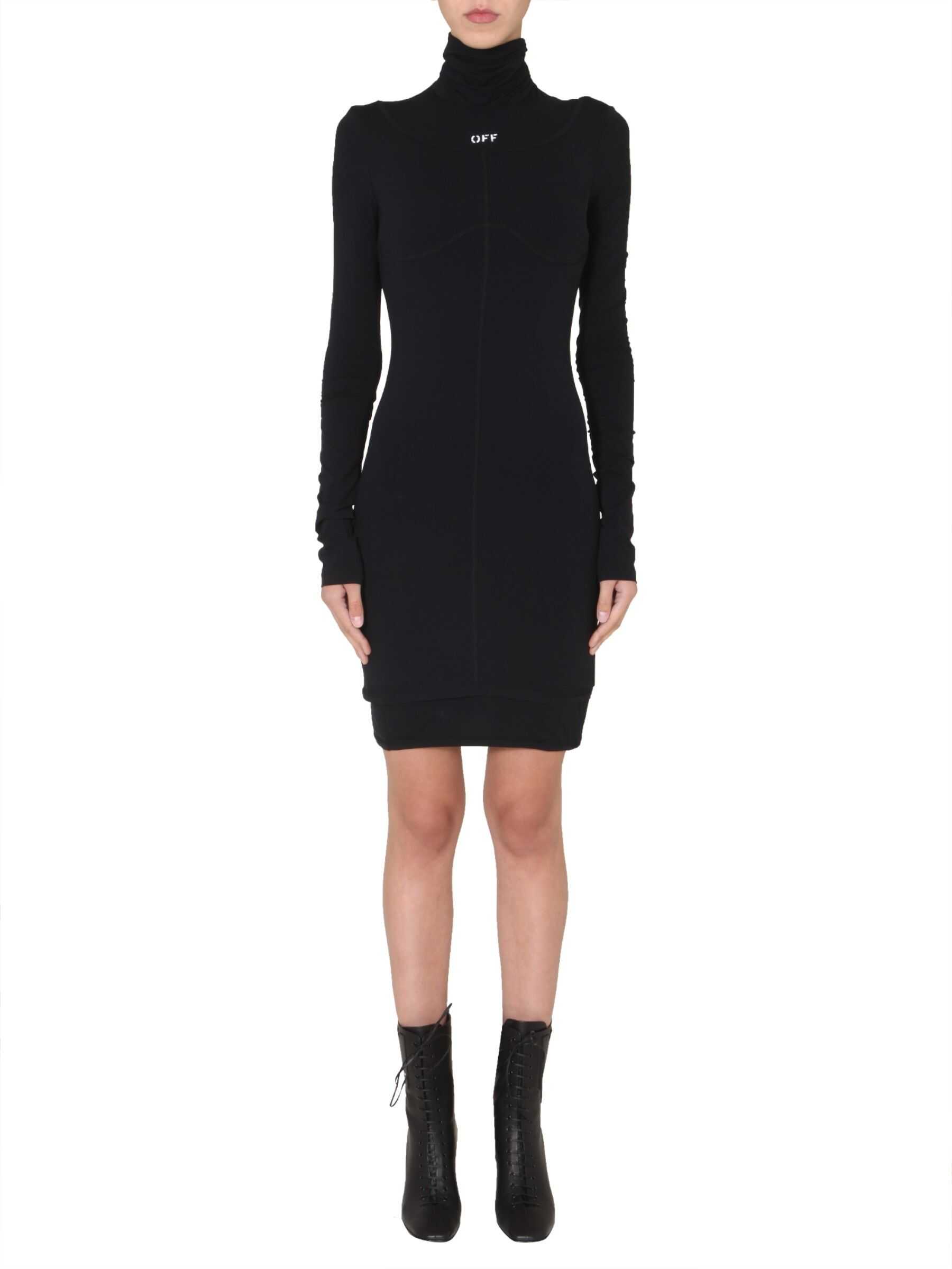 Off-White Skinny Dress BLACK