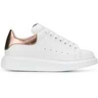 Sneakers Oversize Smooth Leather Sneakers In White Femei
