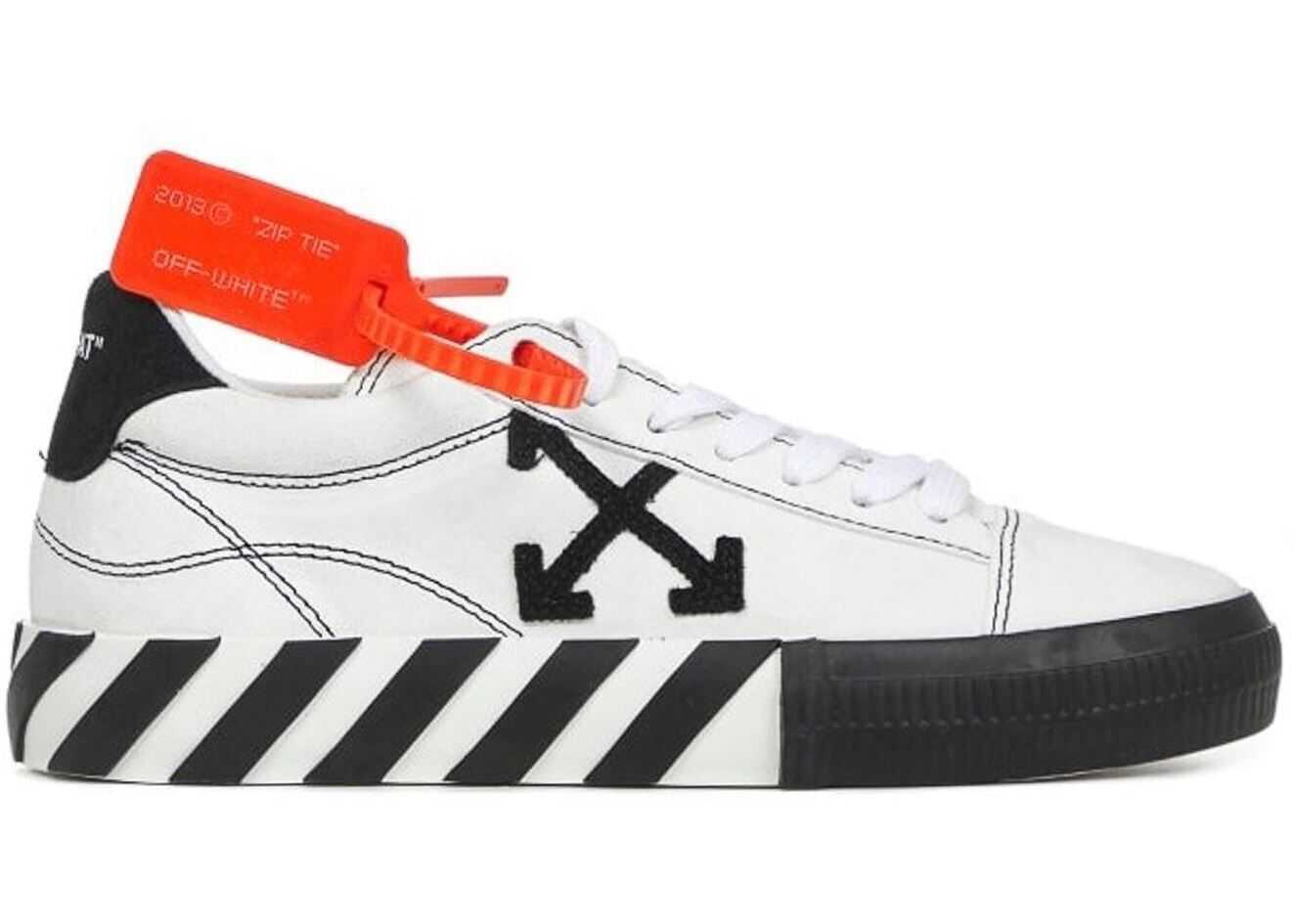 Off-White New Arrow Low Vulcanized Sneakers In White White