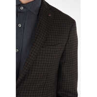 Sacouri elegante Cc Collection Shephard's Check Cashmere Drop 6R 2-Button Rig Barbati