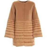 Jachete Padded Detail Coat In Camel Color Femei