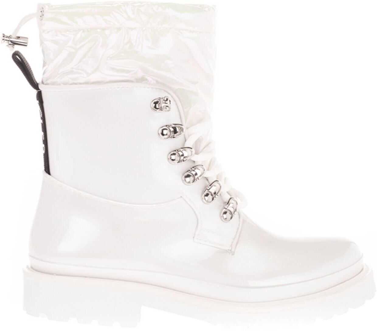 Moncler Rain Ankle Boots In White White
