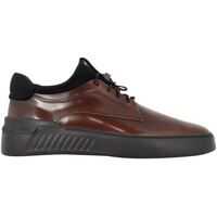 Pantofi casual Leather Derby Sneakers In Brown Barbati