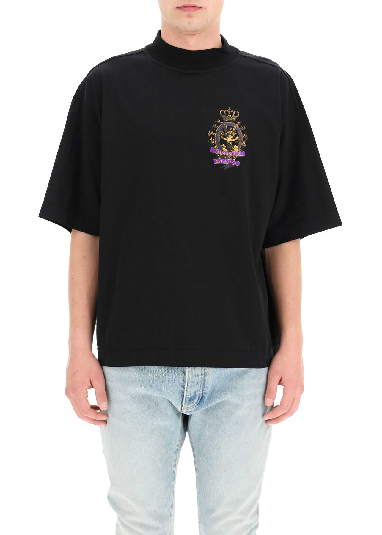 Oversized T-Shirt With Broken Angel Print