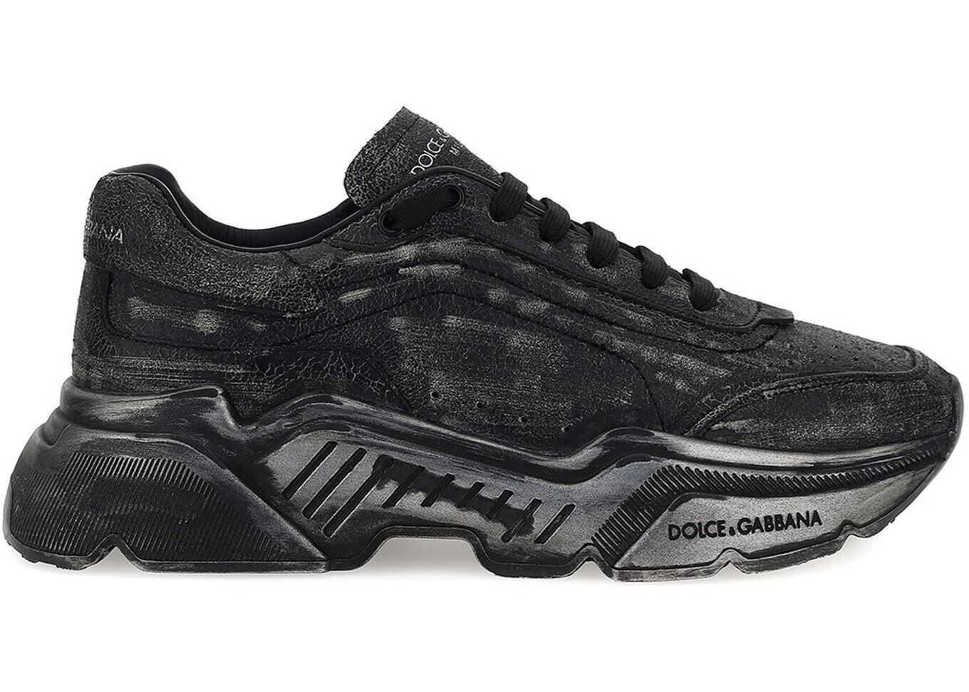 Dolce & Gabbana Daymaster Sneakers In Black Black