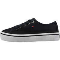 Adidasi cu platforma Tommy Hilfiger Corporate Platform Trainers In Midnight Navy*