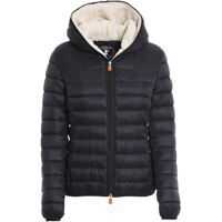 Geci de iarna Quilted Hooded Jacket In Black Femei