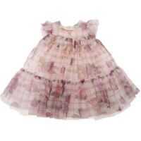 Rochii casual Tulle Dress In Pink And Beige Fete