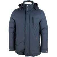 Geci de iarna Hooded Down Jacket In Blue Barbati