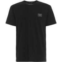 Tricouri Logo Plaque Black T-Shirt In Black Barbati
