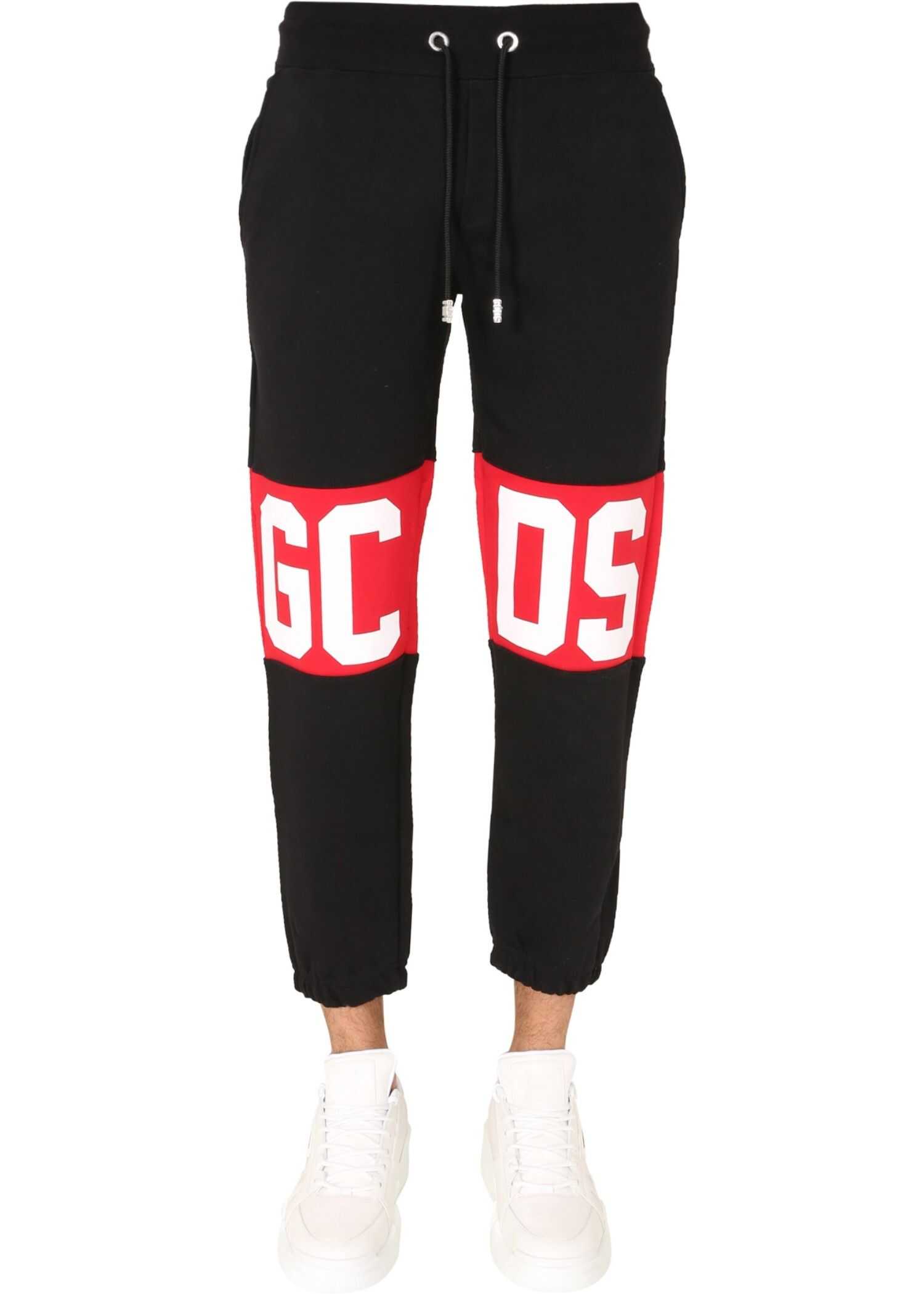 GCDS Cotton Sweatpants BLACK