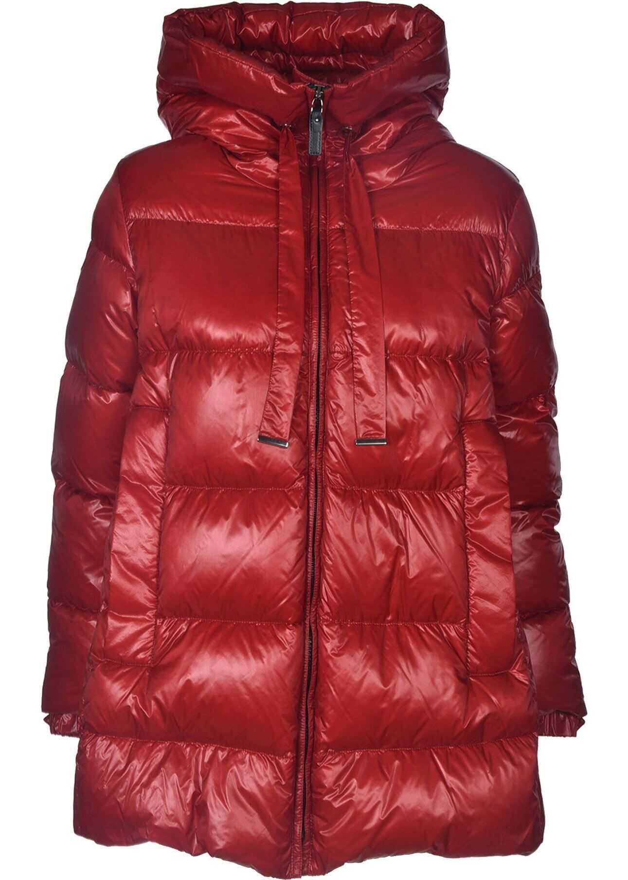 Max Mara Lucio Down Jacket In Red Red