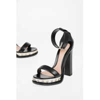 Sandale cu toc 13cm leather Ankle-strap sandals with Studs Femei