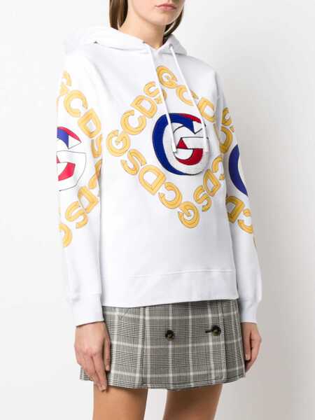 Hanorace GCDS Hoodie WHITE Femei (BM 8041878) 3