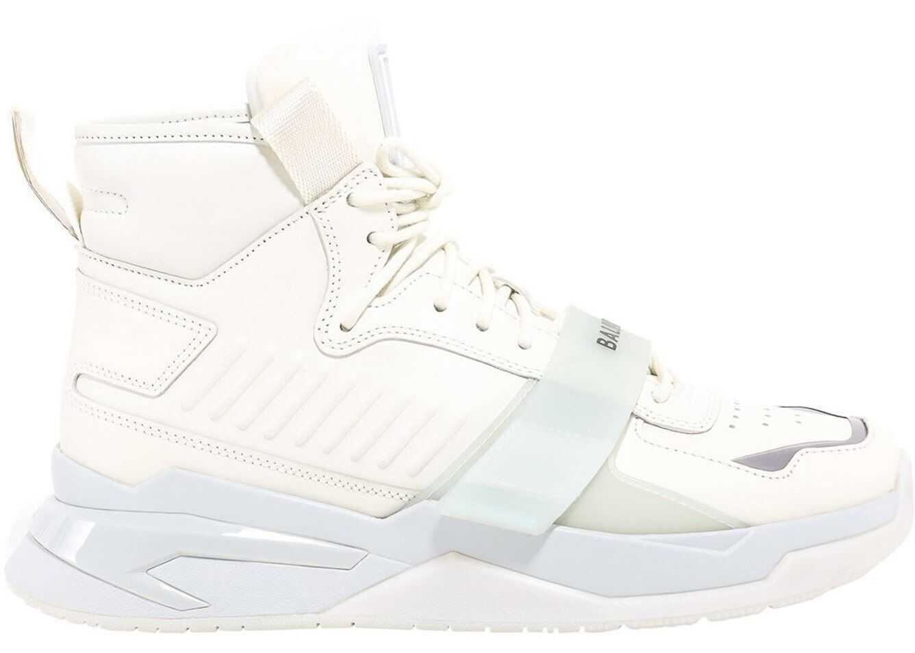 Balmain B-Ball Leather Sneakers White