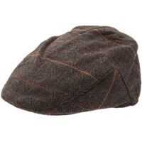 Basti Wilkin Flat Cap In Green And Brown Barbati