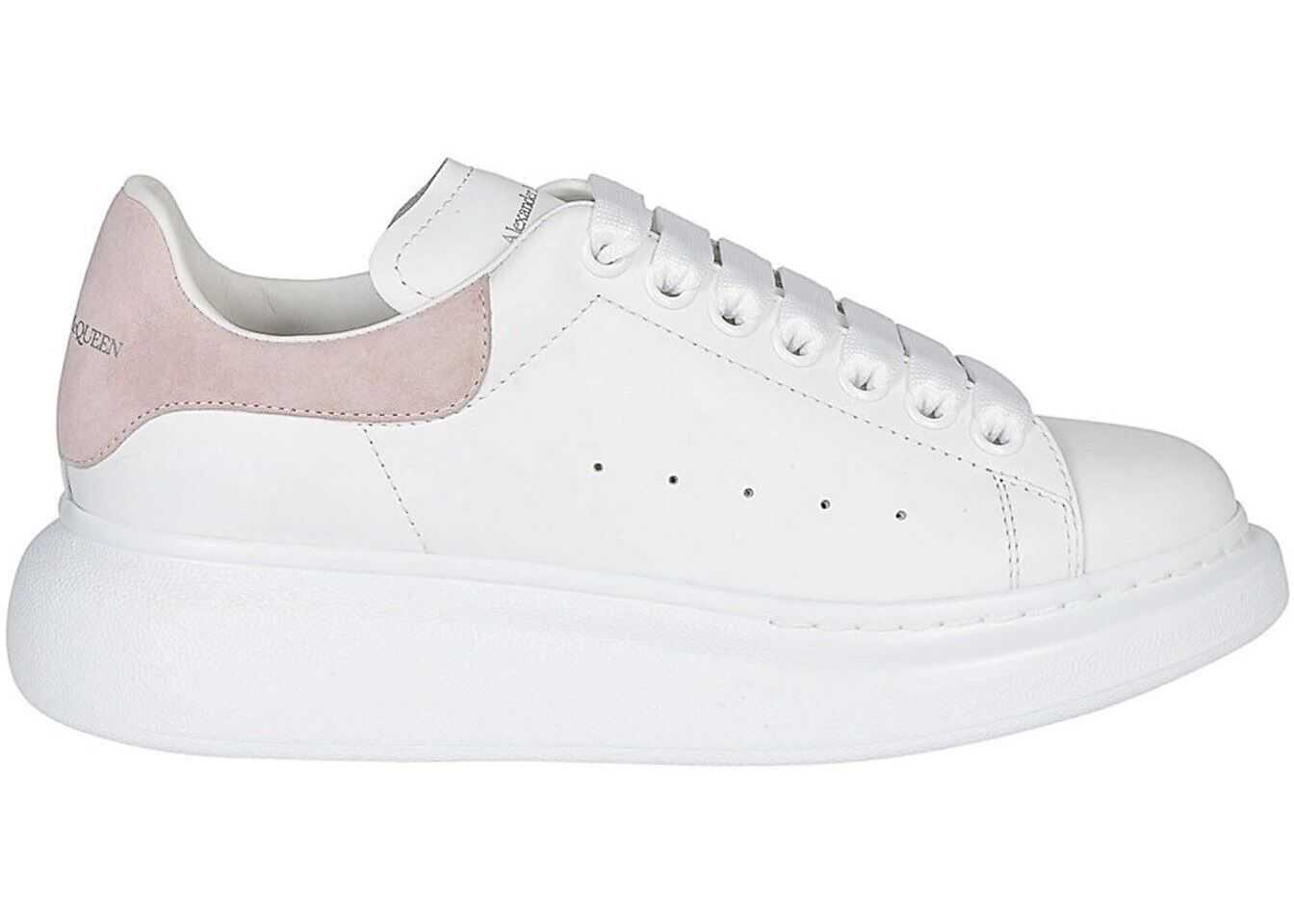 Alexander McQueen Oversized Sneakers In White And Pink White