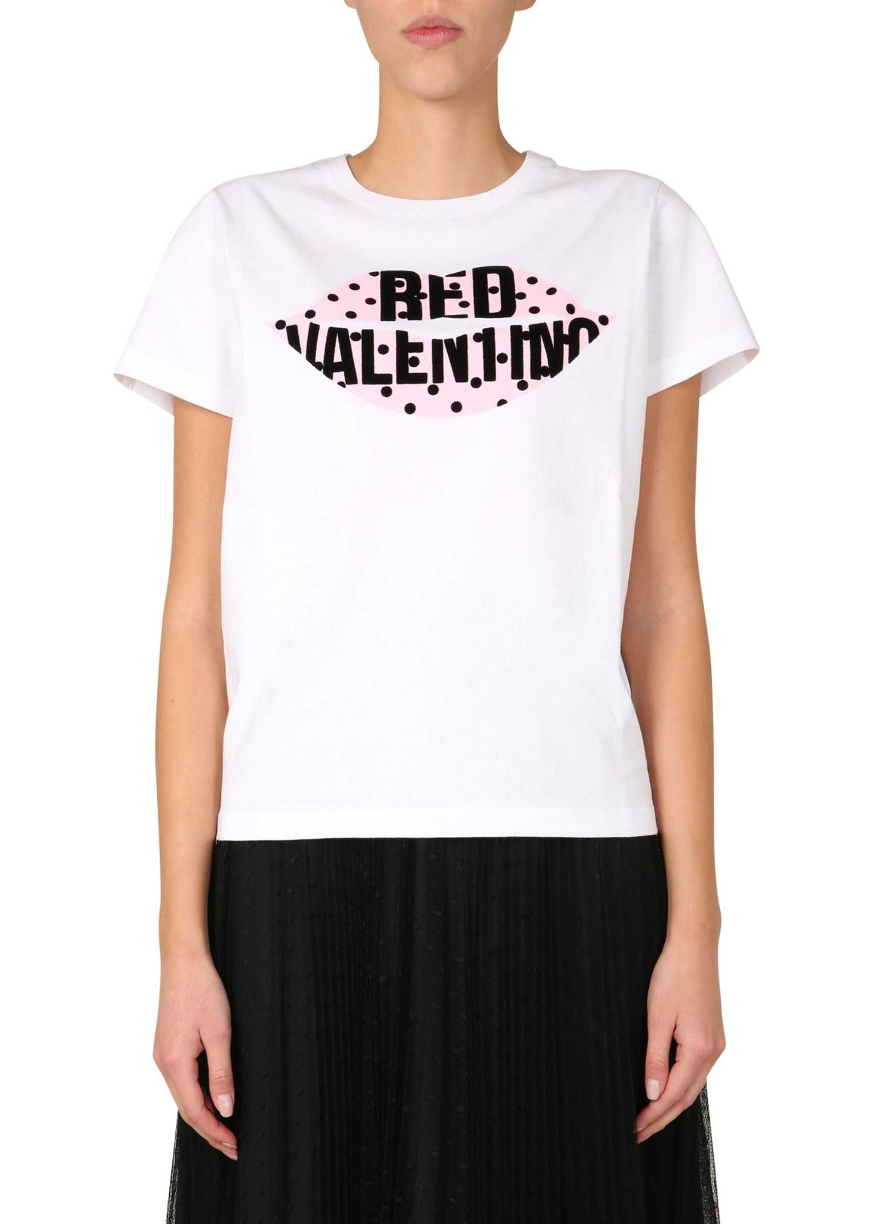 T-Shirt With Mouth Print